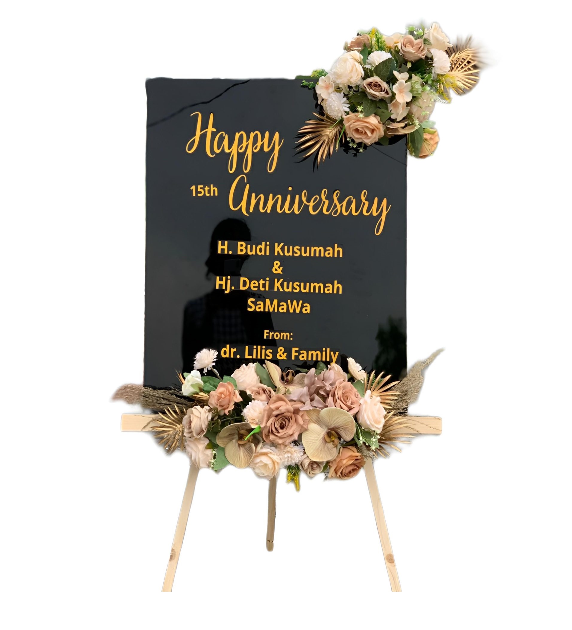 Papan Bunga Akrilik Modung