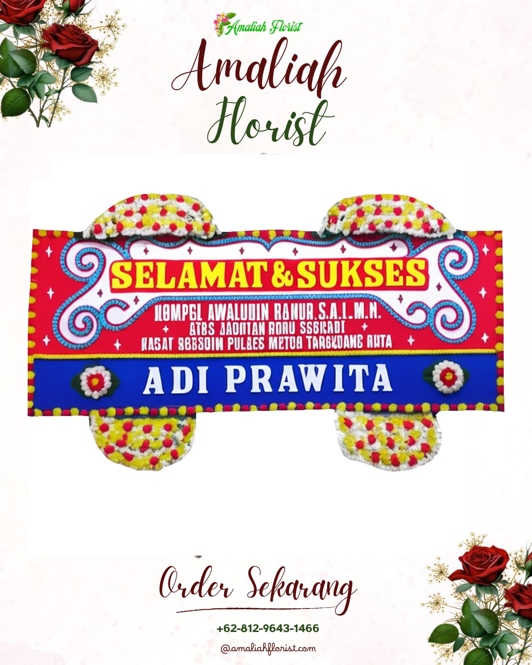 Papan Bunga Ucapan Selamat Modung