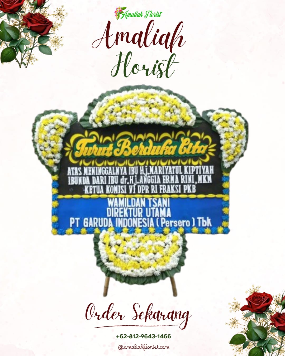 Papan Bunga Duka Modung